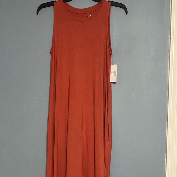 SELLING TIME & TRU TENT DRESS SIZE SMALL COLOR ORANGE 🍊 SLEEVELESS NWT - Picture 6 of 14